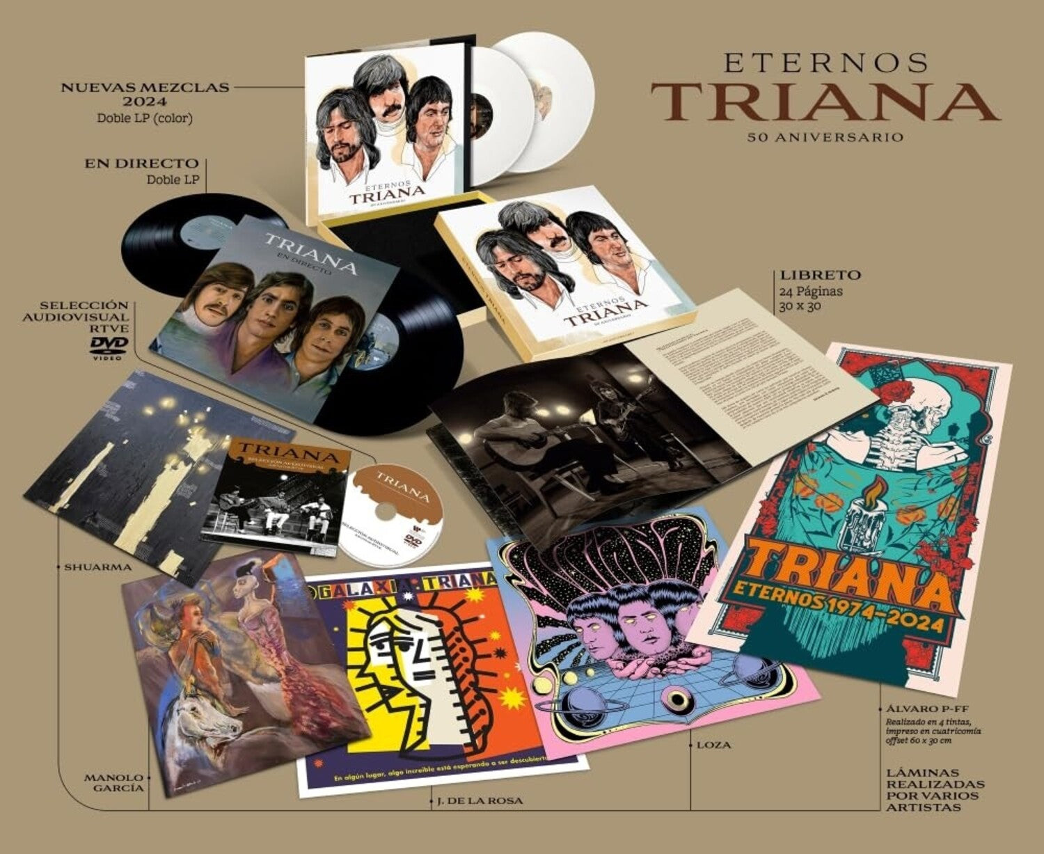 Triana - Eternos Triana - +DVD Box Set W/ 4 Prints & Poster 5xLP