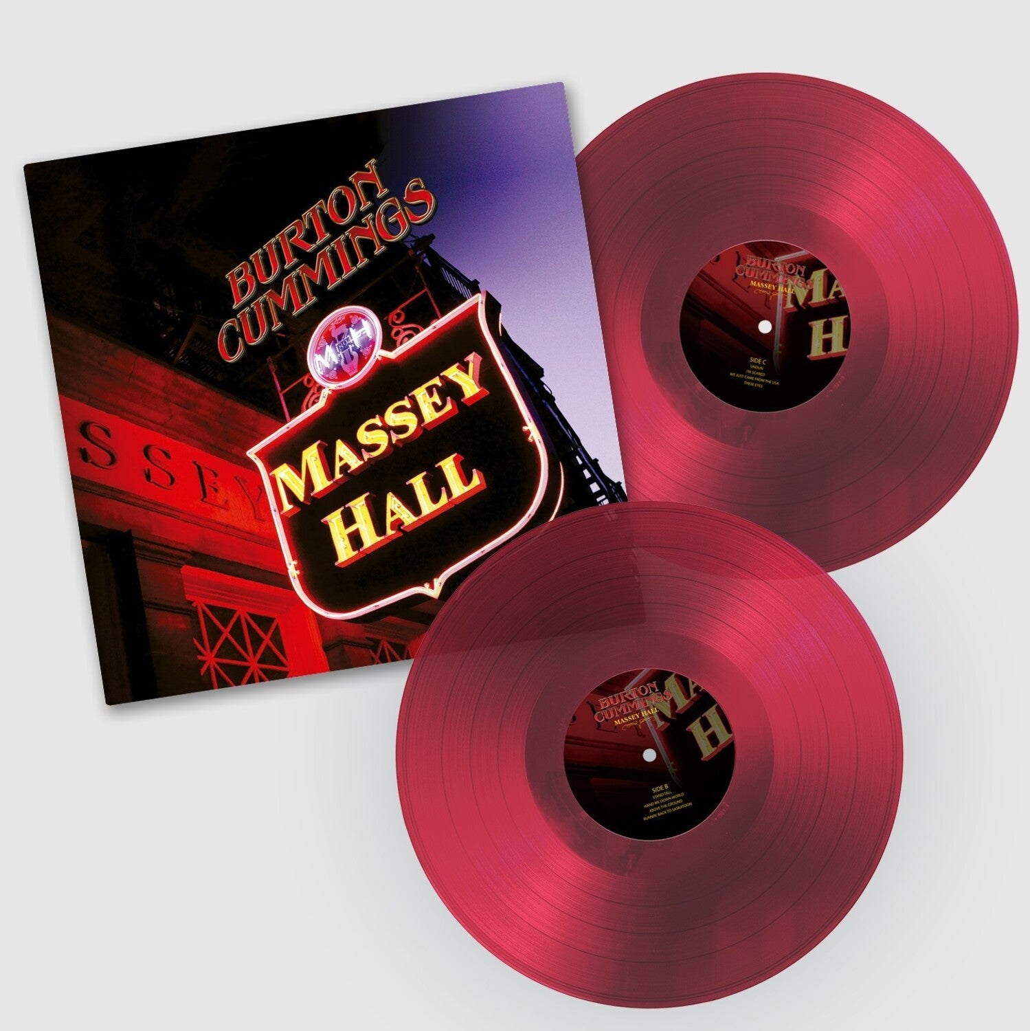 Burton Cummings - Massey Hall 2xLP (Red Vinyl)