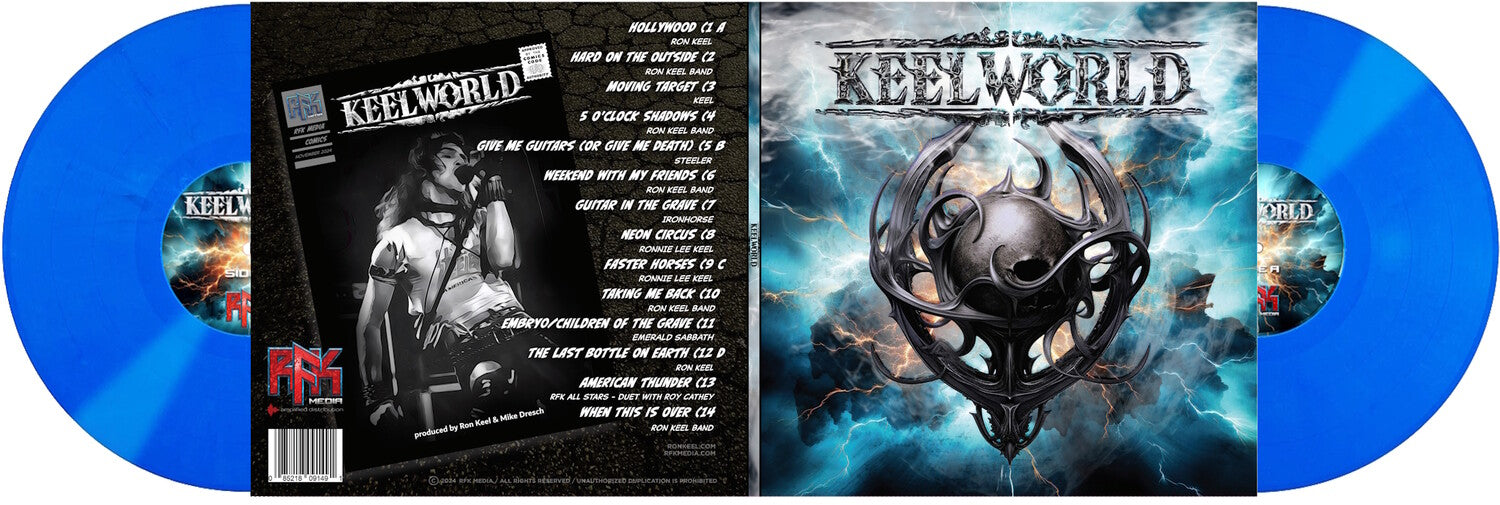 Ron Keel - Keelworld 2xLP (Blue Vinyl)