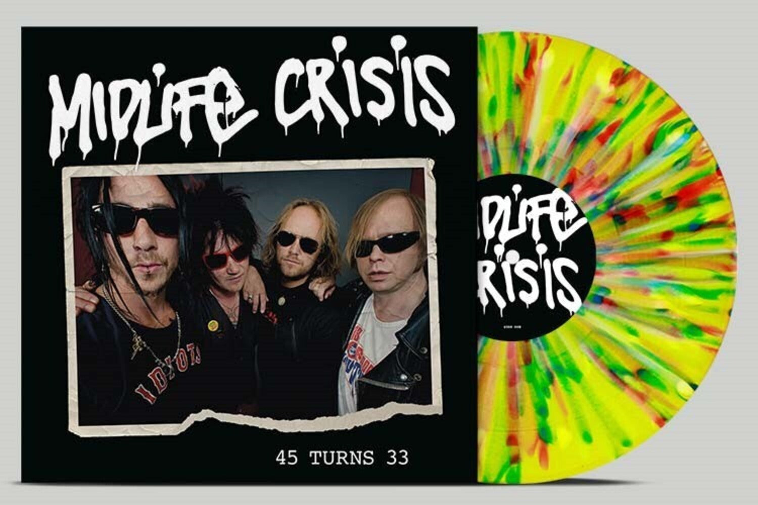 Midlife Crisis - 45 Turns 33 - Multicolour-splatter (Green Vinyl)