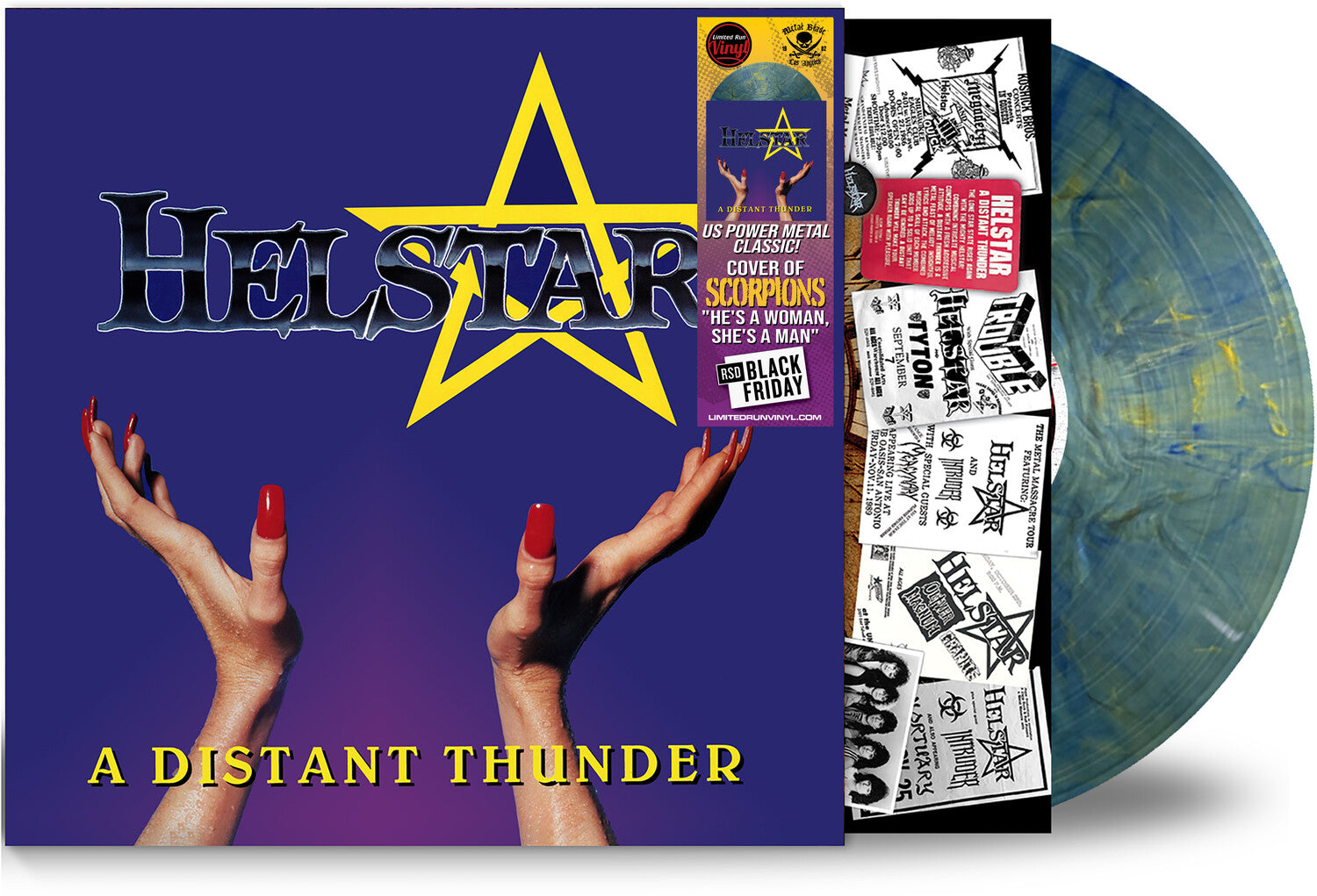 Helstar - Distant Thunder - Electric-Ocean (Blue Vinyl)