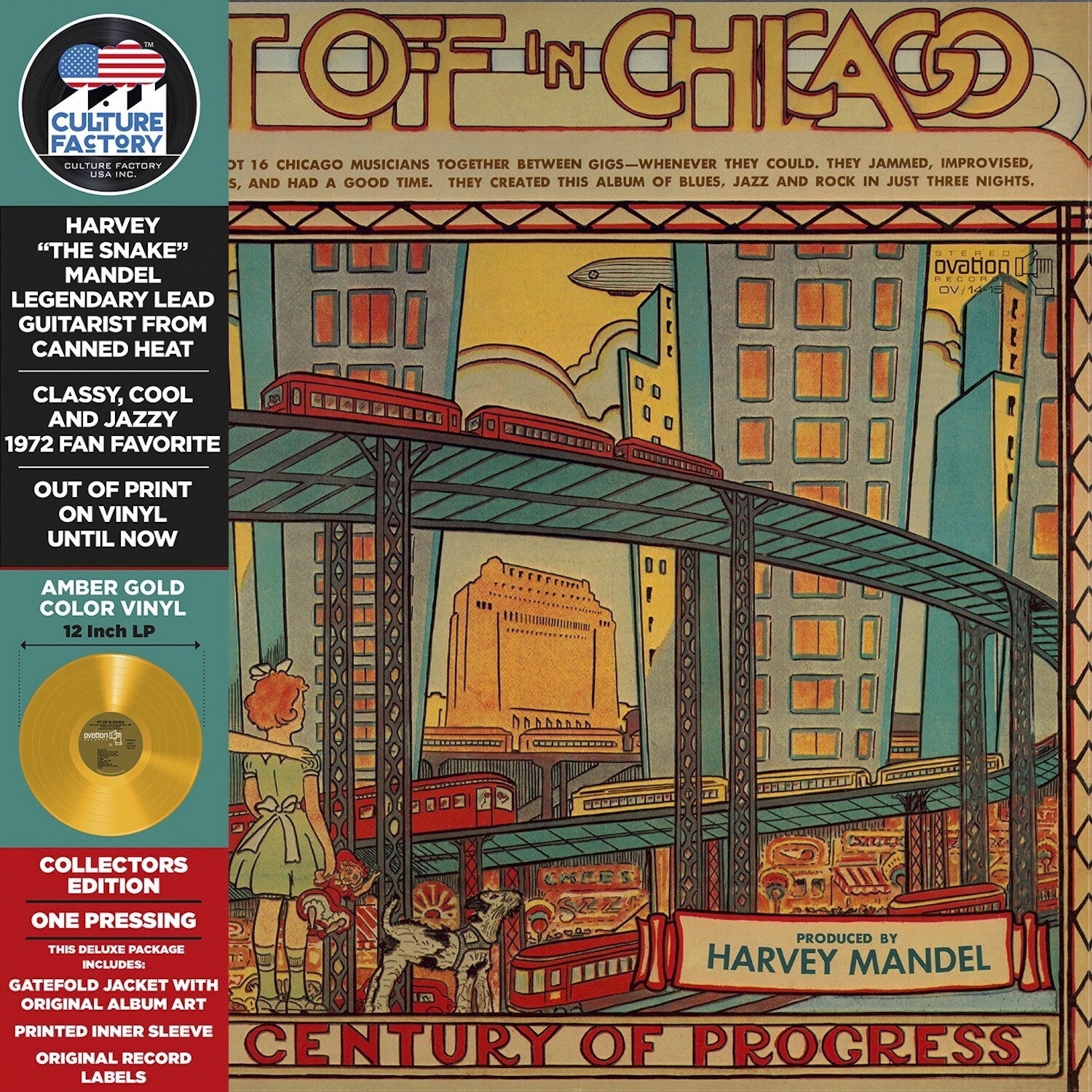 Harvey Mandel - Get Off in Chicago - Yellow/Gold (Yellow Vinyl)