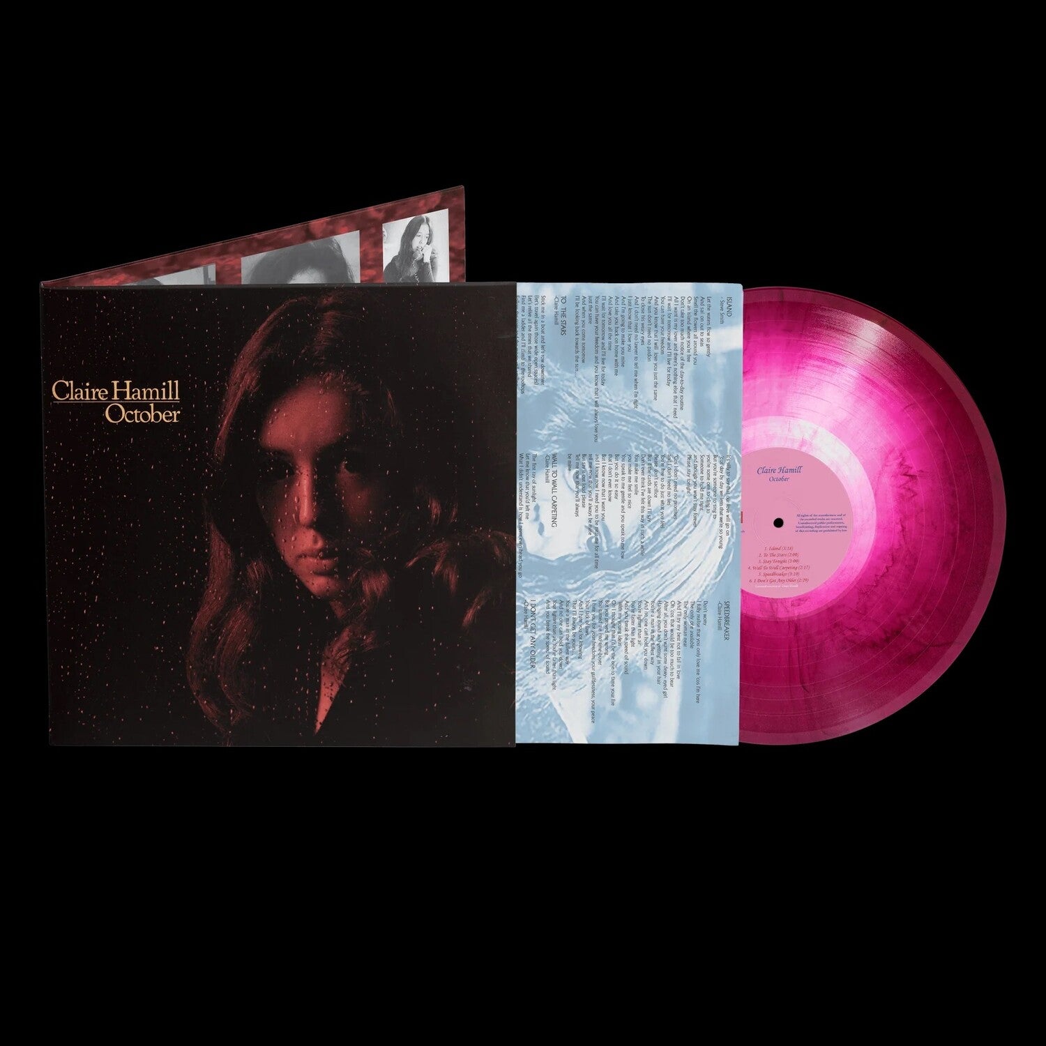 Claire Hamill - October - Pink Marbled (Pink Vinyl)