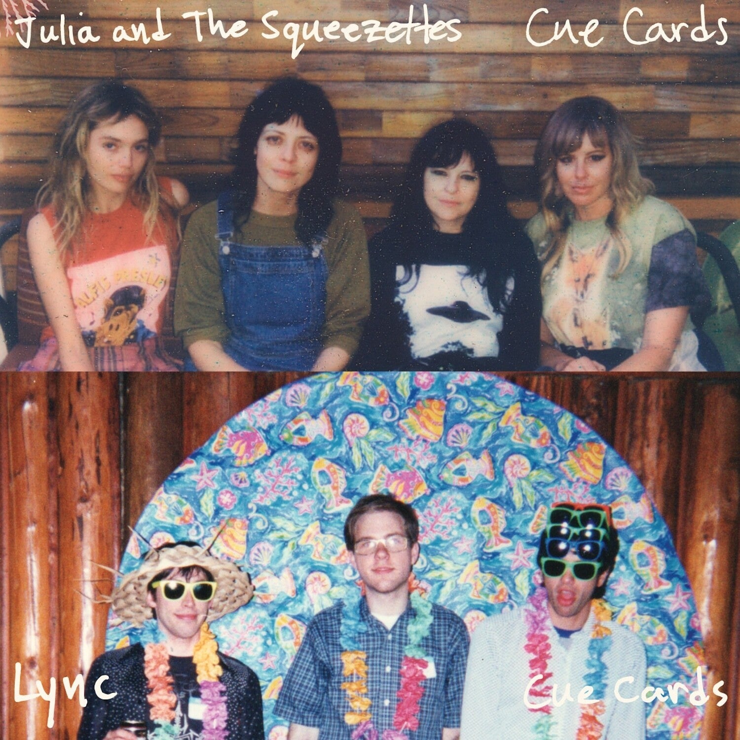 Julia & the Squeezettes & Lync - Cue Cards (Blue Vinyl)