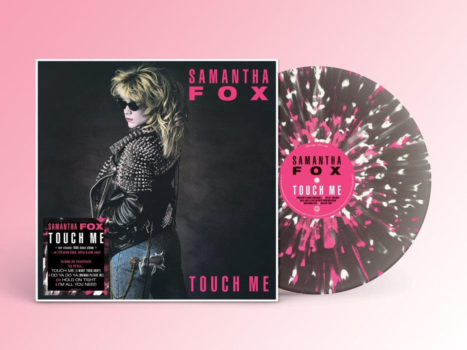 Samantha Fox - Touch Me - 140-Gram Black, White & Pink Colored Vinyl (Black Vinyl)