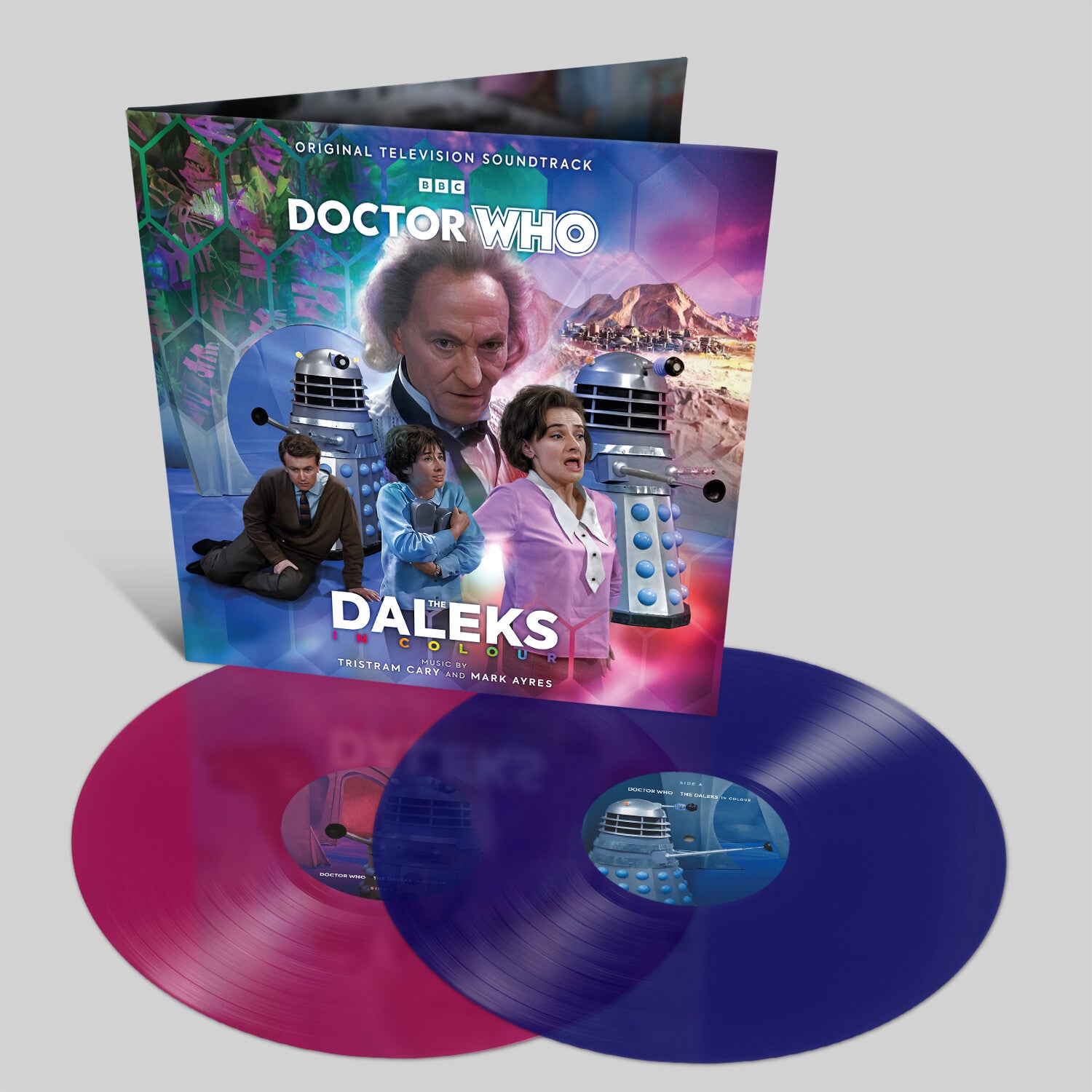 Doctor Who: Daleks in Colour - O.S.T. - Doctor Who: Daleks In Colour - (Original Soundtrack) - Gatefold Purple & Pink Vinyl 2xLP (Purple Vinyl)