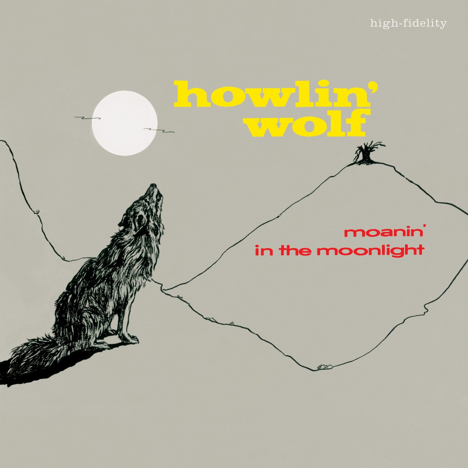 Howlin Wolf - Moanin In The Moonlight - Limited 180-Gram Crystal Clear Vinyl with Bonus Tracks (Clear Vinyl) — vinyl LP album cover