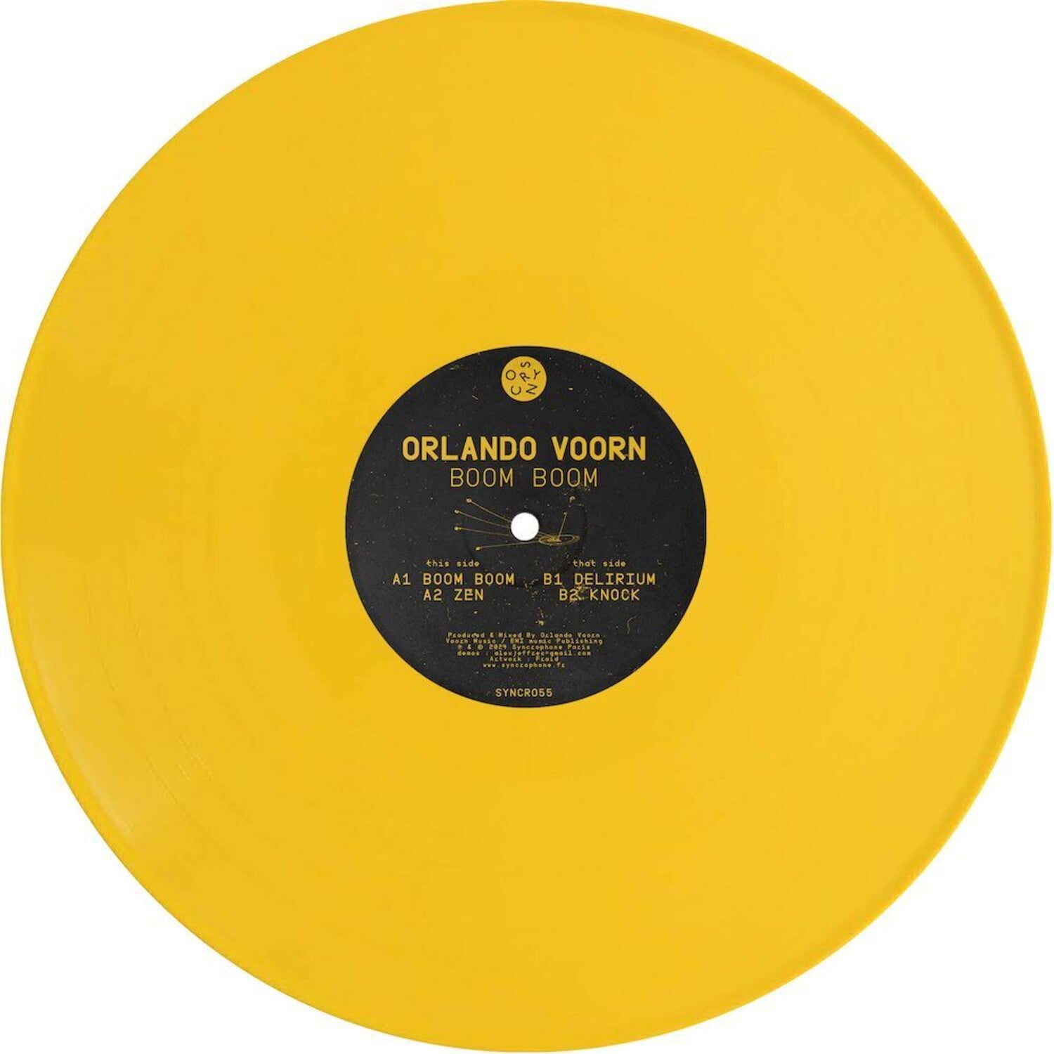 Orlando Voorn - Boom Boom (Yellow Vinyl)