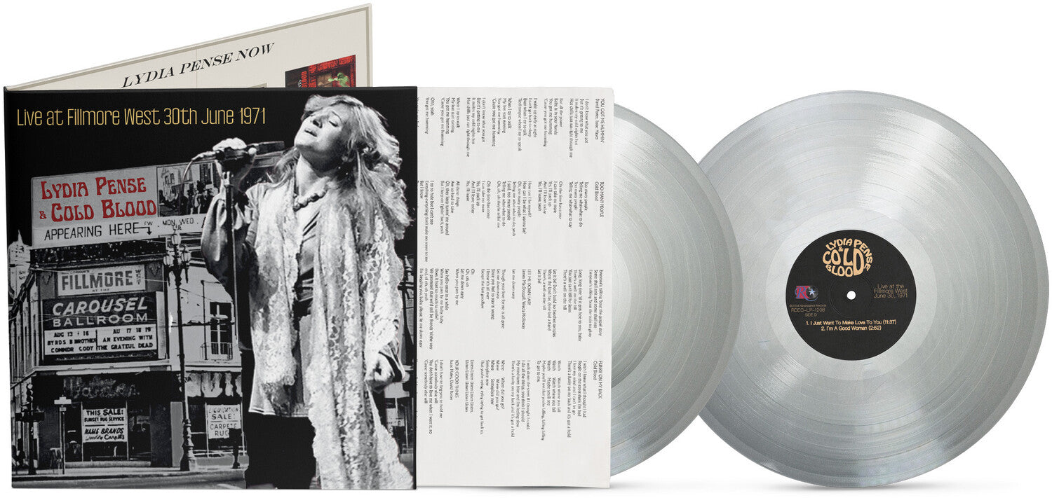 Lydia Pense / Cold Blood - Live At Fillmore West - June 30 1971 2xLP (Silver Vinyl)