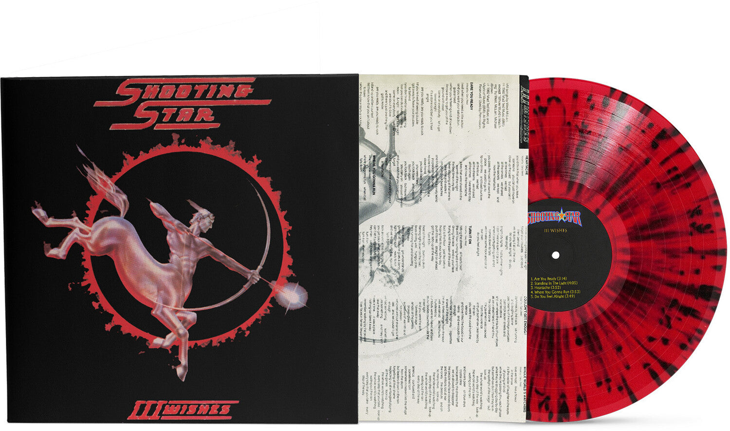 Shooting Star - III Wishes - Red & Black Splatter (Red Vinyl)
