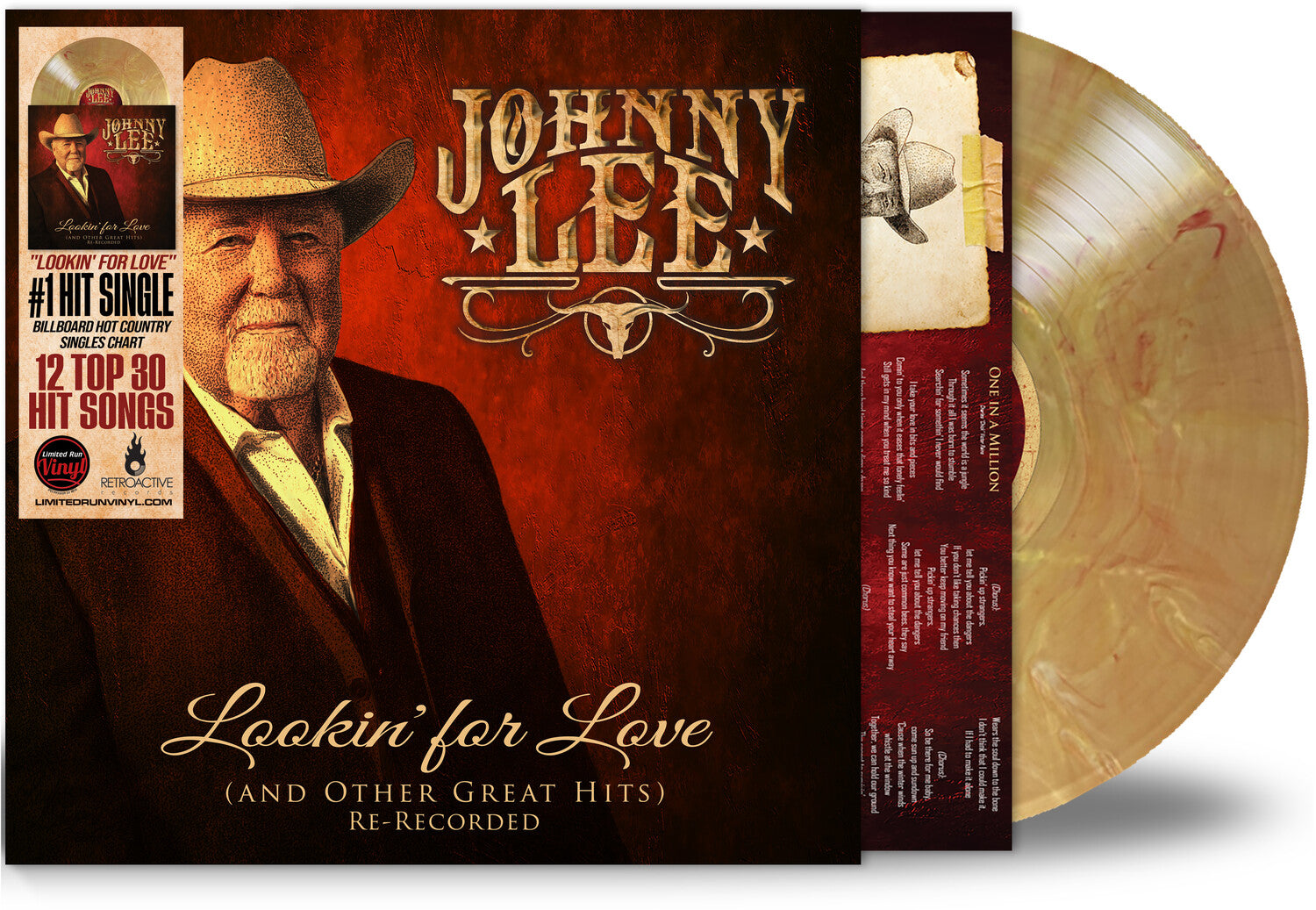 Johnny Lee - Lookin' For Love & Other Great Hits - Re-Recorded (Gold Vinyl)