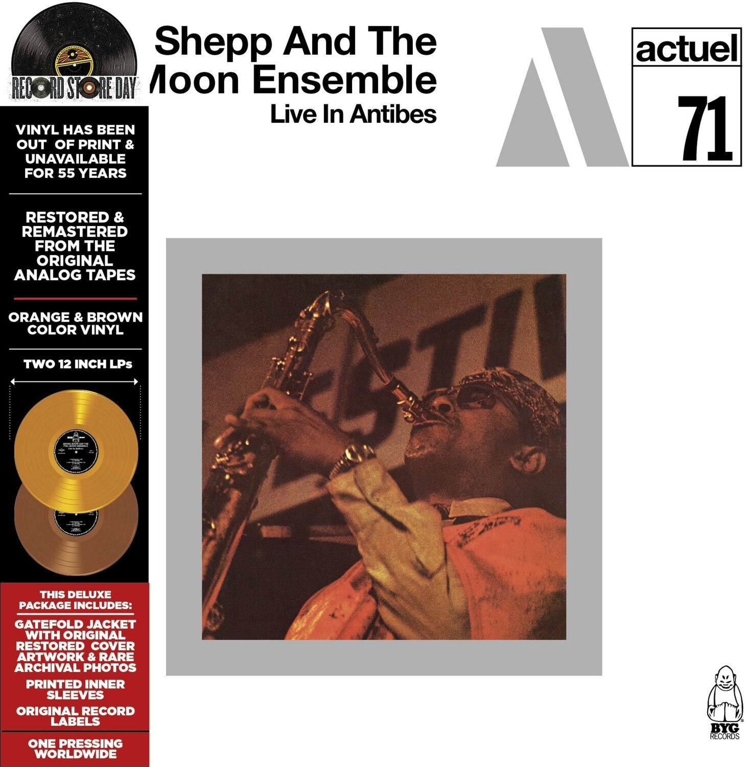 Archie Shepp / Full Moon Ensemble - The Complete Live in Antibes 2xLP (Orange Vinyl)
