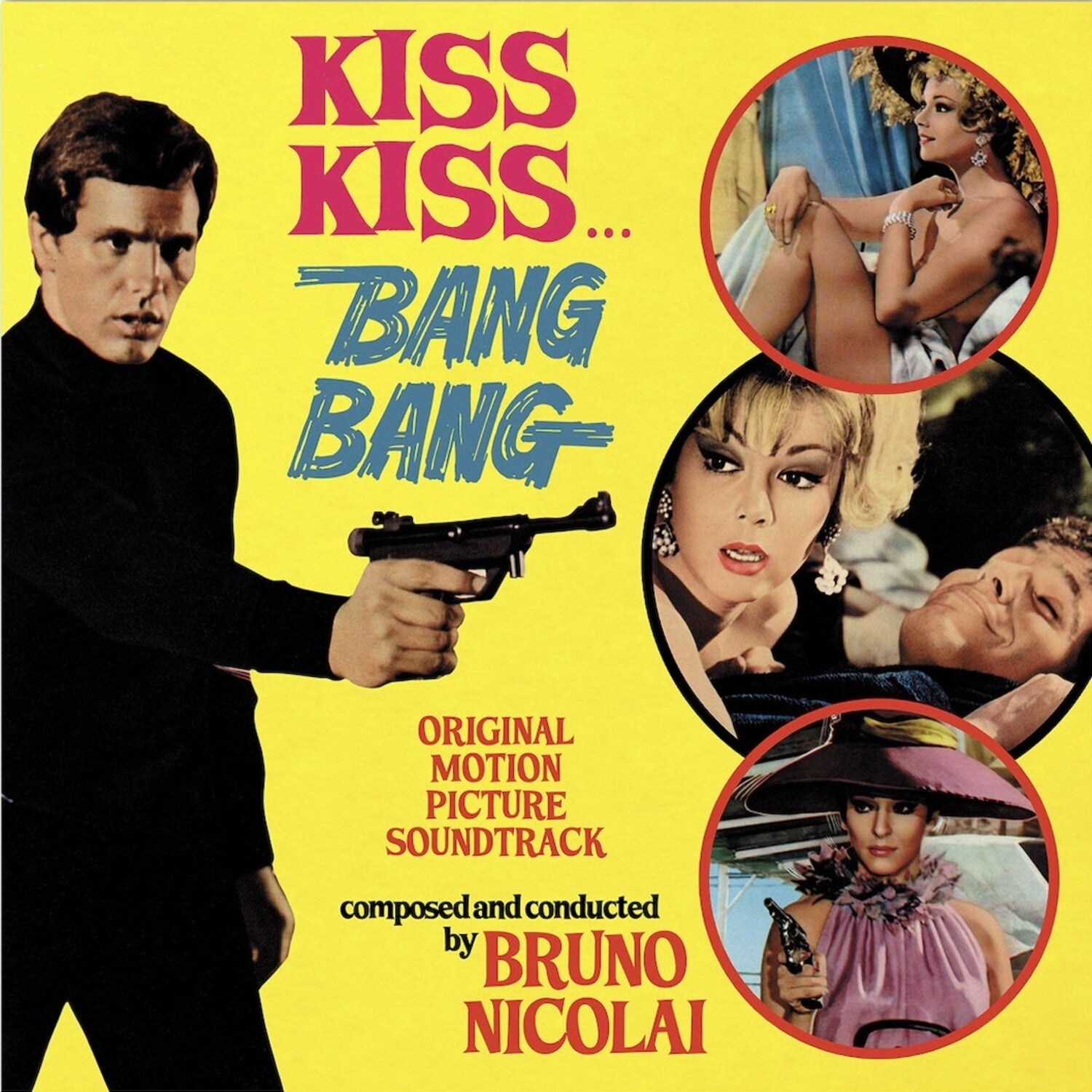 Bruno Nicolai - Kiss Kiss Bang Bang (Original Soundtrack) - Limited Clear Yellow Colored Vinyl (Yellow Vinyl)