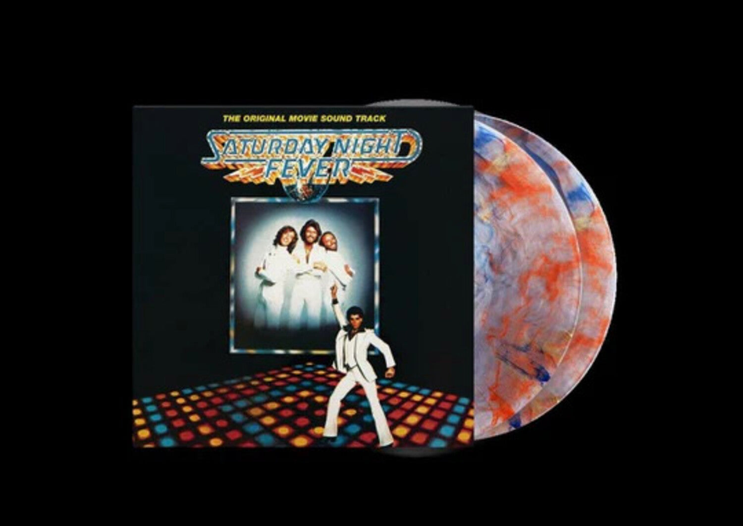 Saturday Night Fever - O.S.T. - Saturday Night Fever (Original Soundtrack) - Limited Red, Orange & Blue Marble Colored Vinyl 2xLP (Red Vinyl)