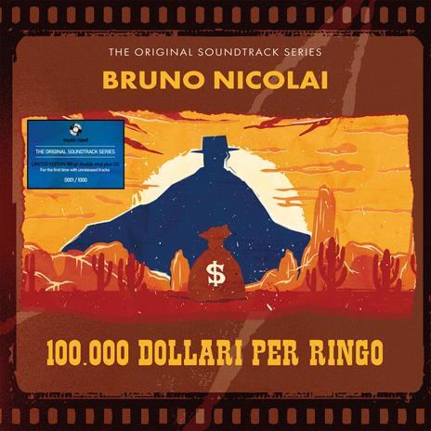 Bruno Nicolai - 100000 Dollari Per Ringo (Original Soundtrack) - Limited 180-Gram Transparent Orange Colored Vinyl with CD 3xLP (Orange Vinyl)