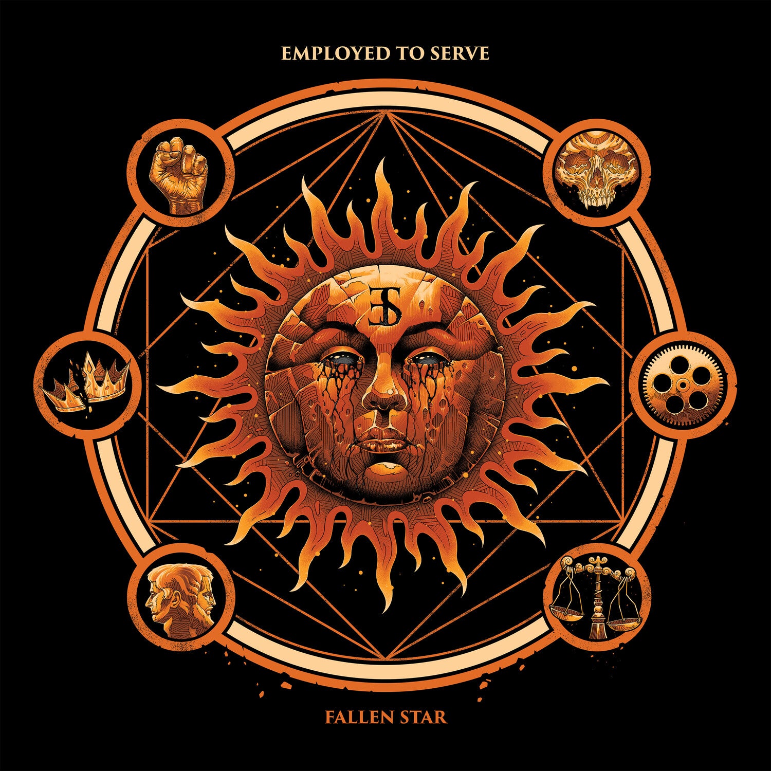 Employed to Serve - Fallen Star - Sunburst (Orange Vinyl)