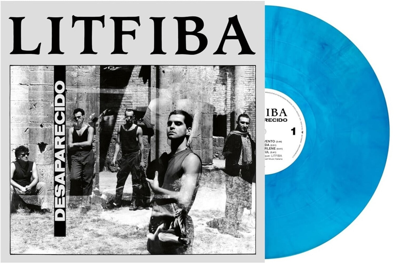 Litfiba - Desaparecido - French Cover, Ltd Blue Marbled Vinyl (Blue Vinyl)