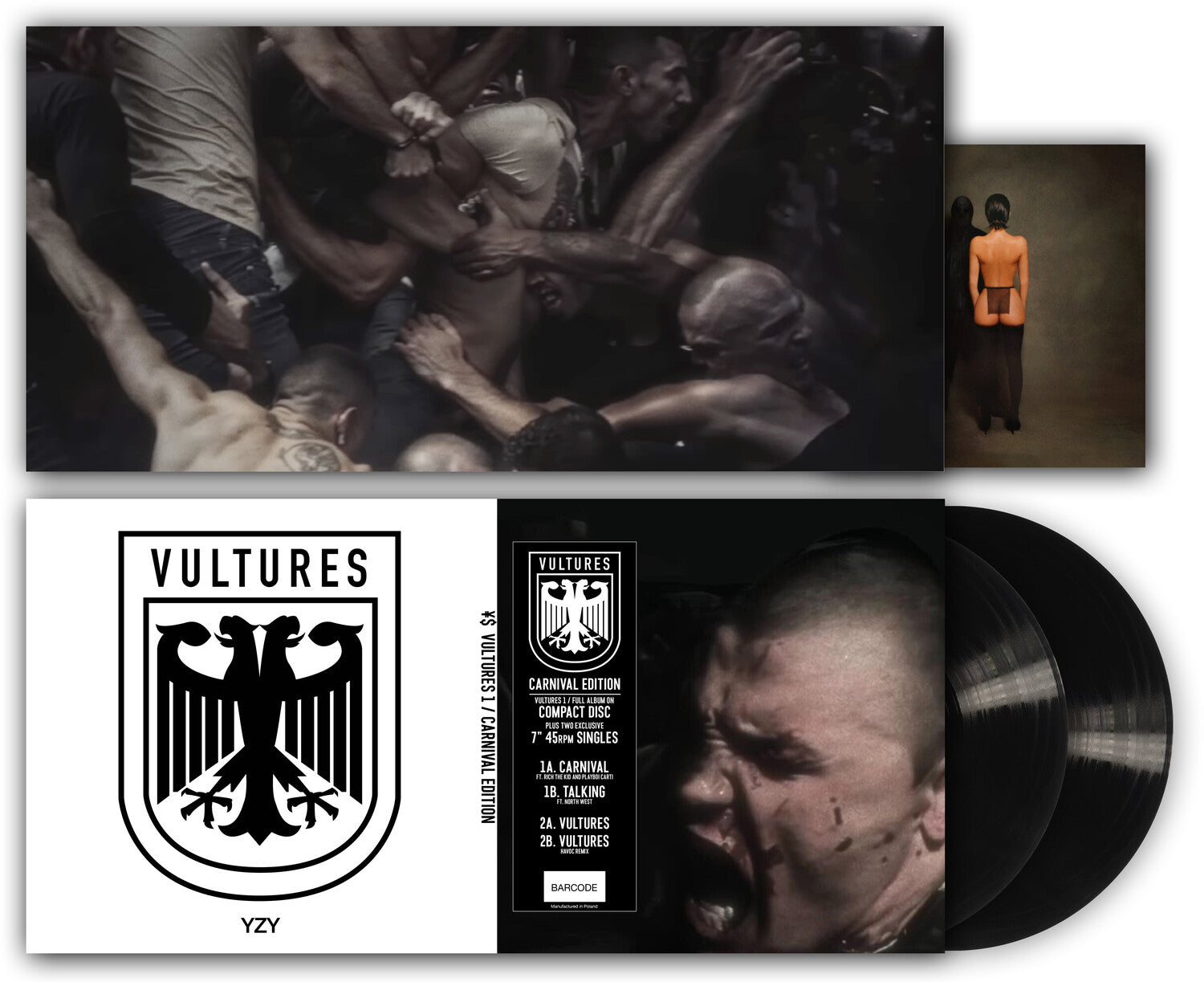 Kanye West / Ty Dolla Sign - Vultures 1 - Carnival Edition - 2 x 7-inch + CD 3x7