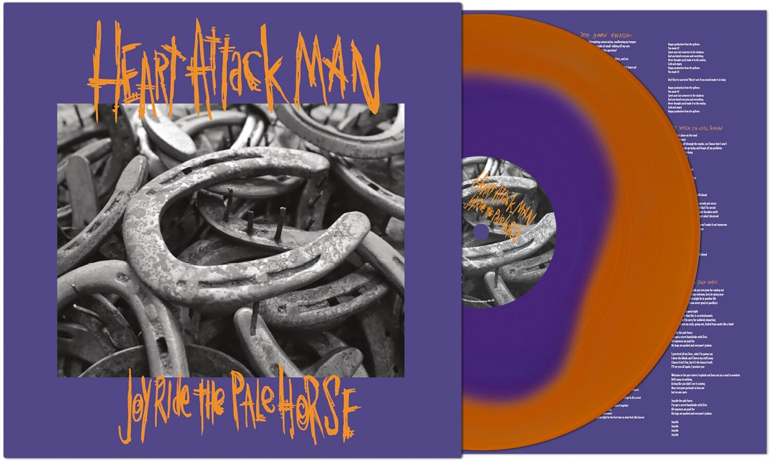 Heart Attack Man - Joyride the Pale Horse - Orange & Violet (Orange Vinyl)