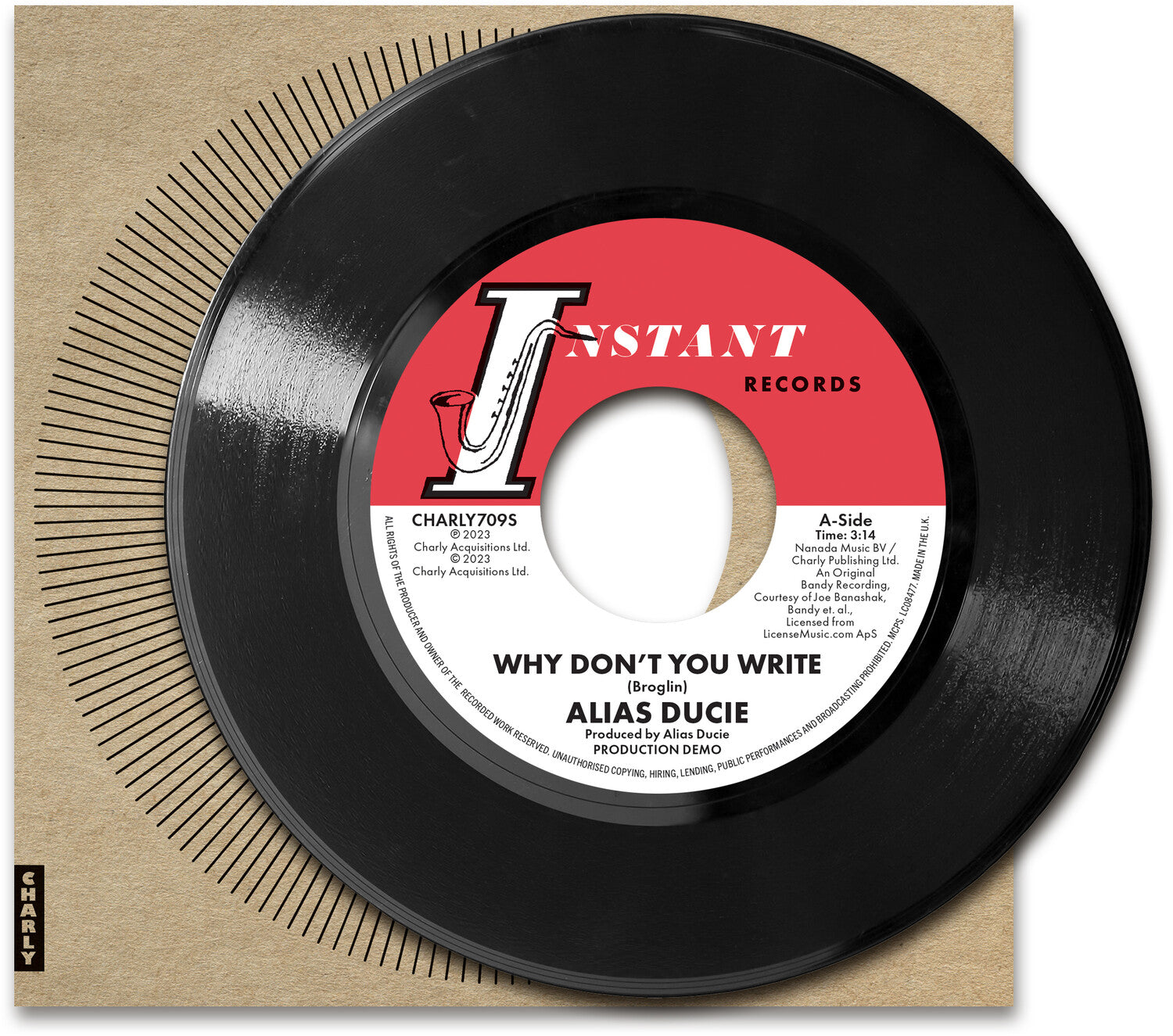 Alias Ducie / Lee Bates - Why Don't You Write - Production Demo / Why Don't You Write
