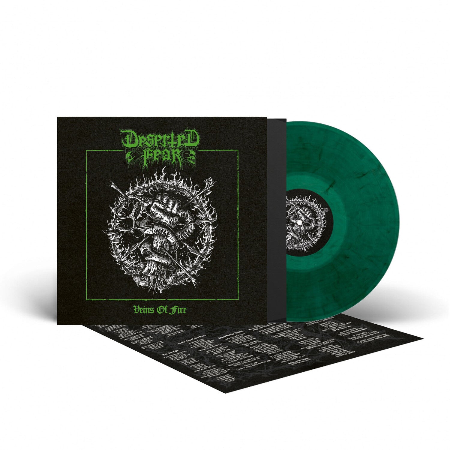 Deserted Fear - Veins of Fire - Green Marble (Green Vinyl)