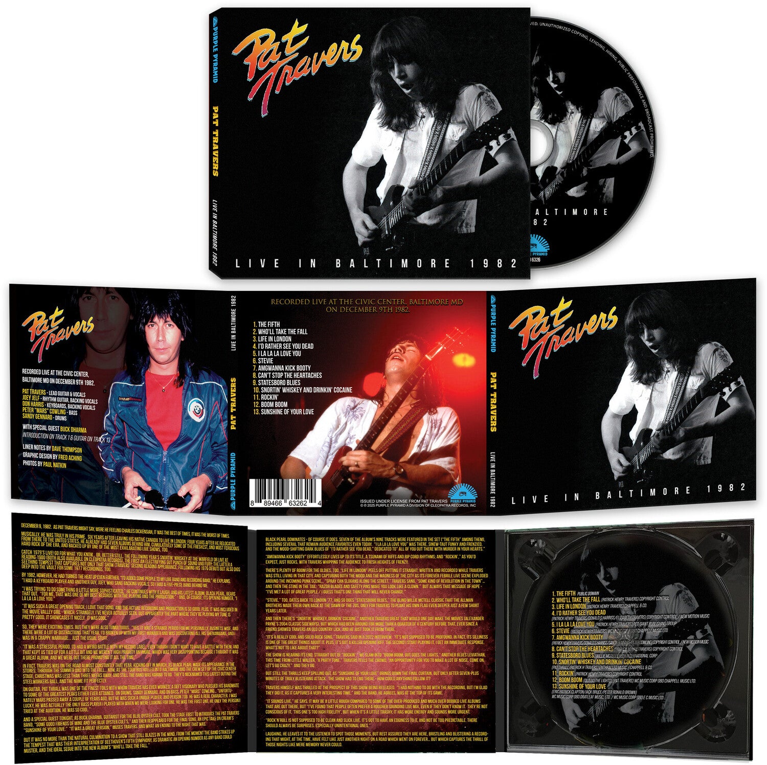 Pat Travers - Live In Baltimore 1982 (CD)