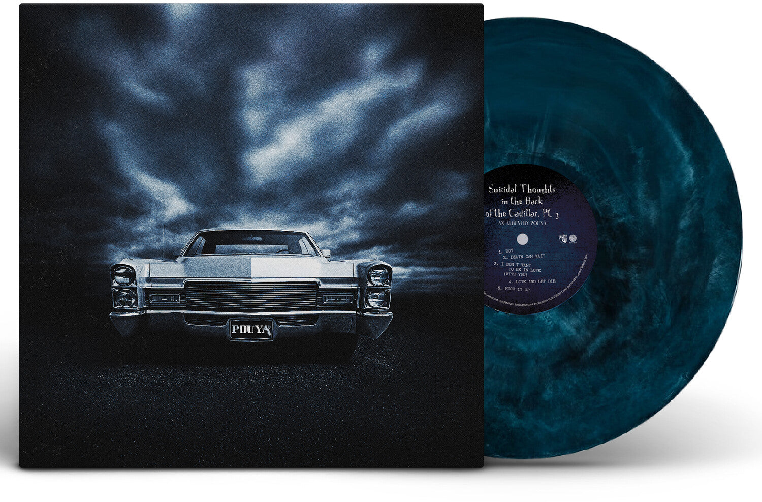Pouya - Suicidal Thoughts in the Back of the Cadillac, Pt. 3 (Blue Vinyl)