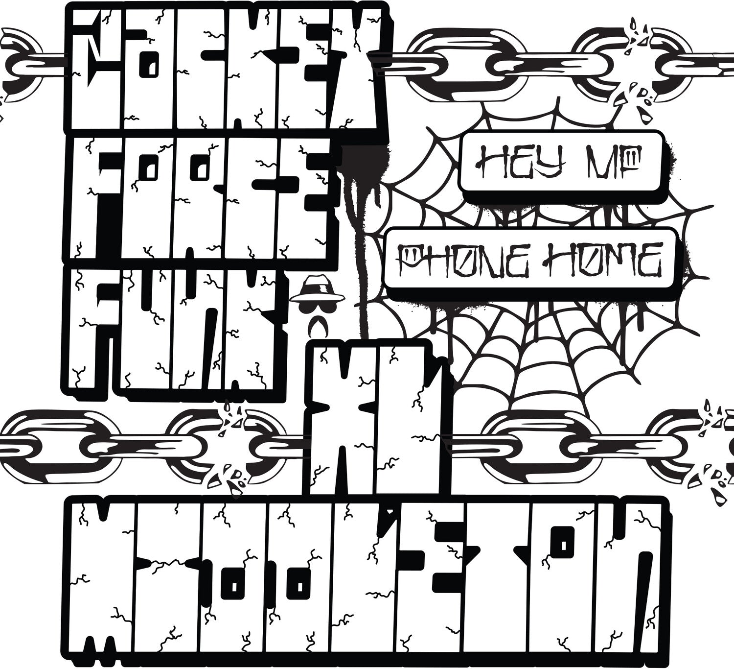 Zackey Force Funk / XL Middleton - Hey Mf B/w Phone Home