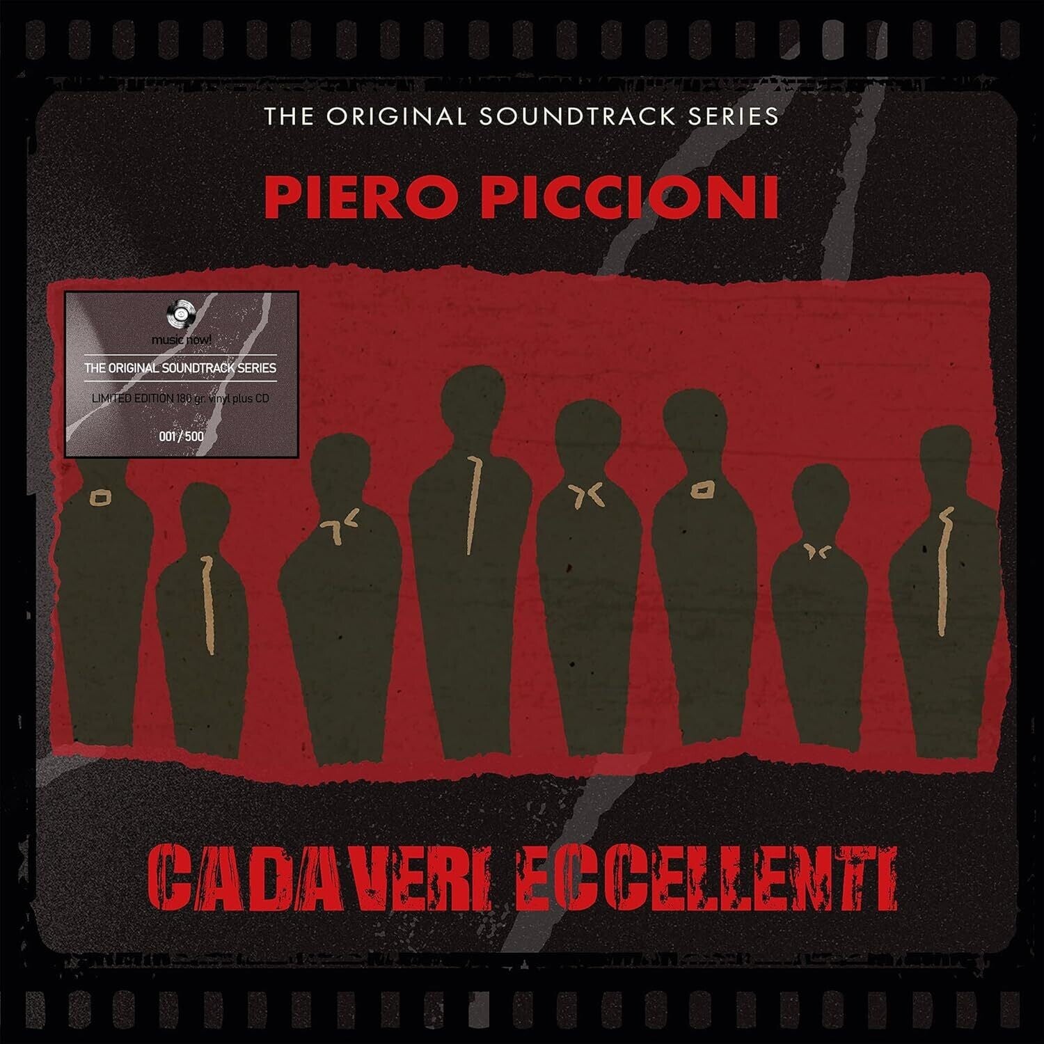 Piero Piccioni - Cadaveri Eccellenti (Original Soundtrack) - Transparent Red Colored Vinyl with CD 2xLP (Red Vinyl)