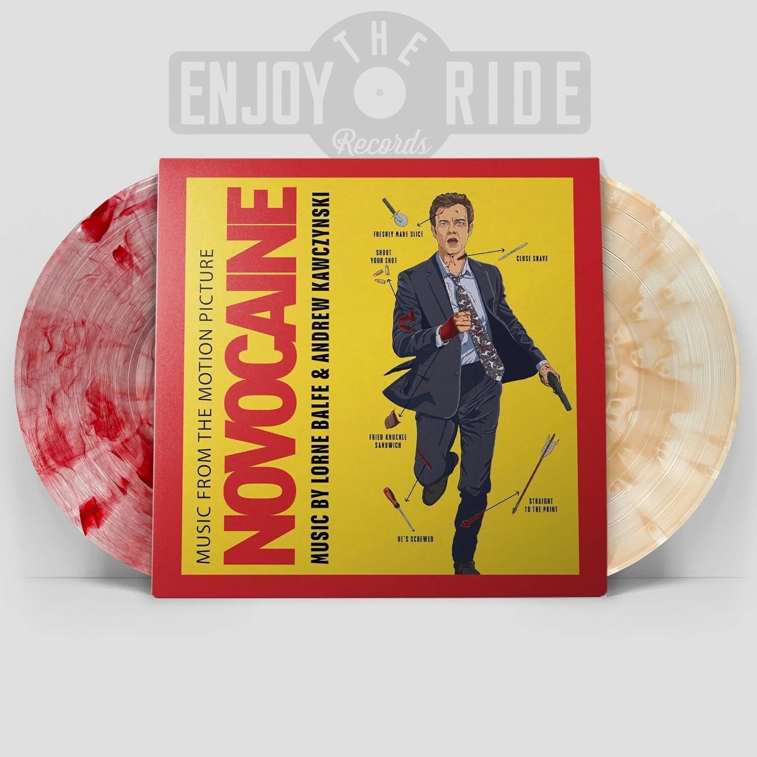 Lorne Bafle / Andrew Kawczynski - Novocaine (Original Soundtrack) - Ltd Red & Yellow Vinyl (Red Vinyl)