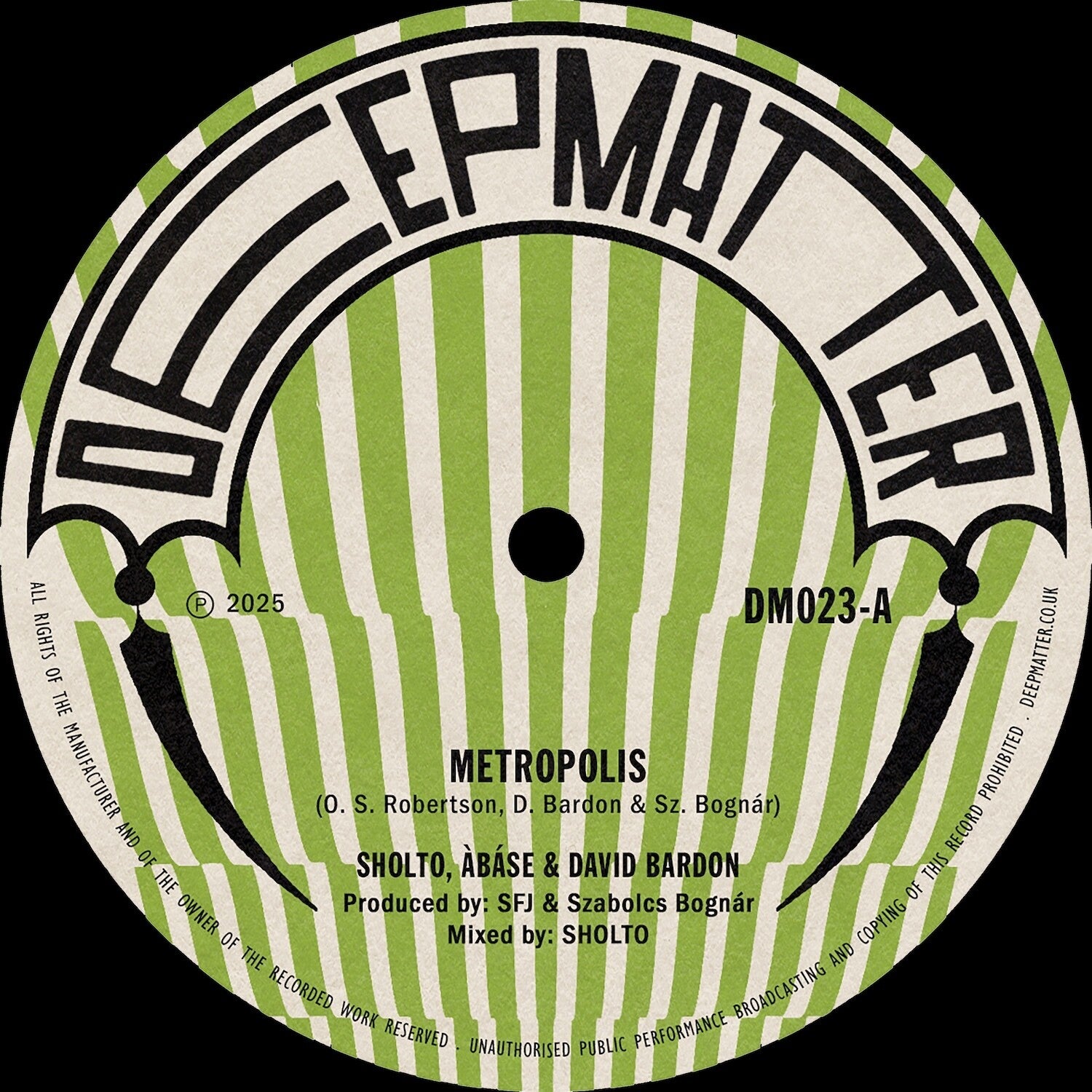 Abase Sholto / David Bardon - Metropolis / The Right Orchid