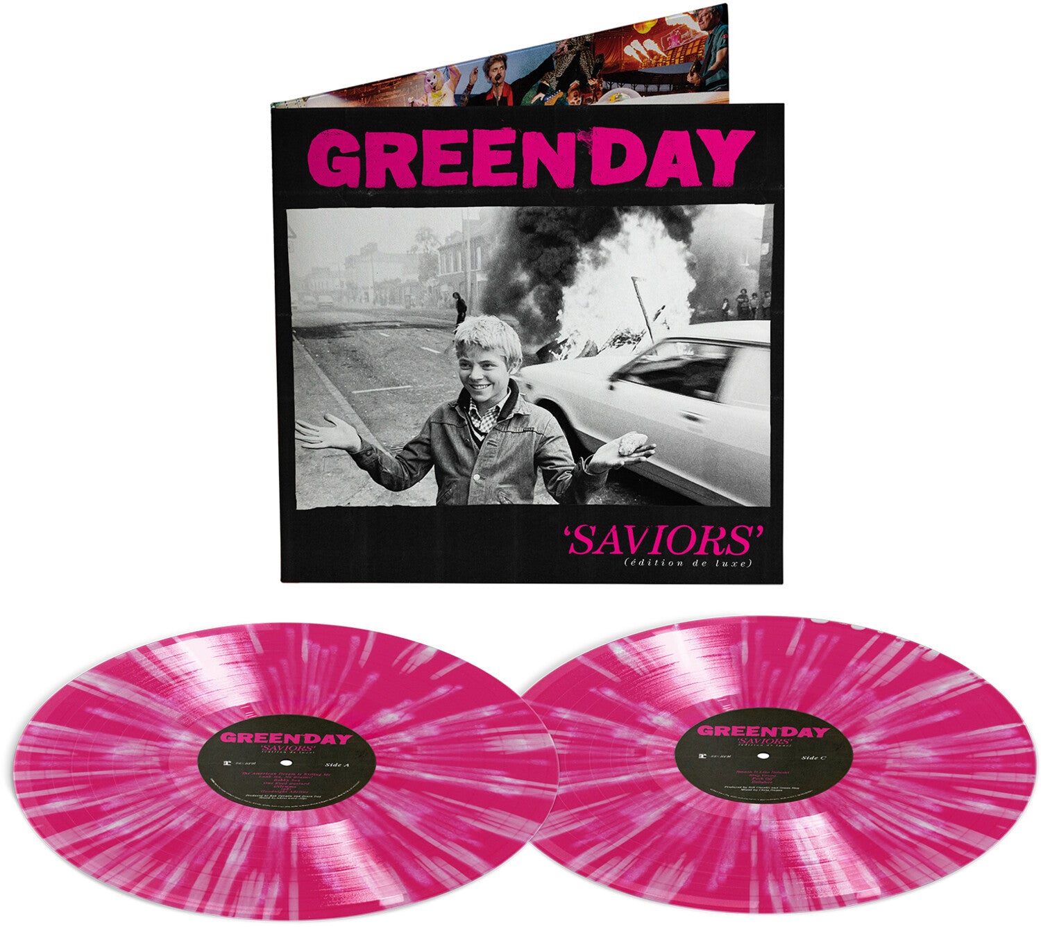 Green Day - Saviors (édition de luxe) 2xLP (Pink Vinyl)