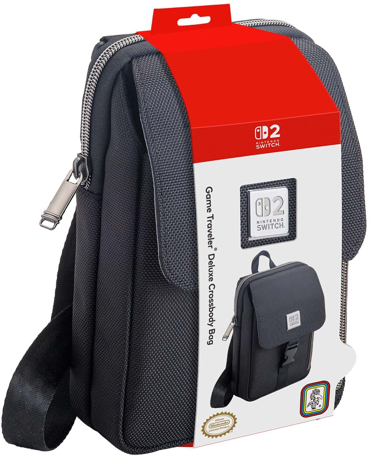 Switch 2 Accessory: Case - RDS Game Traveler Deluxe - Vertical Crossbody Bag: Officially Licensed by Nintendo