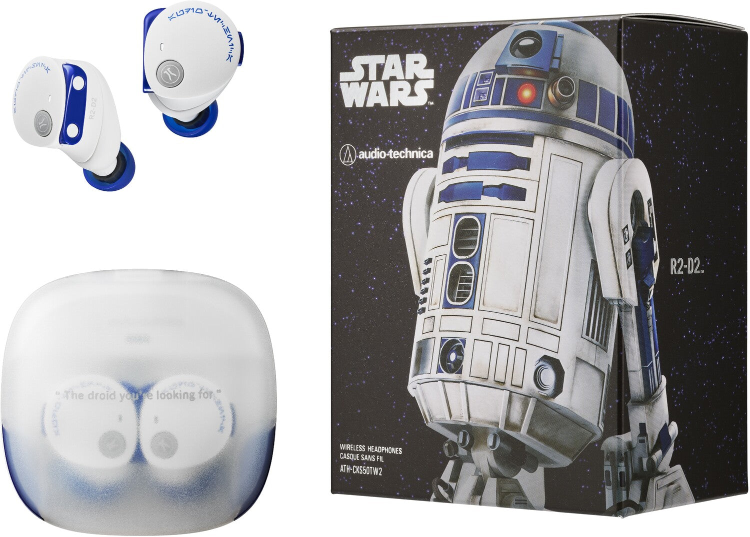 Audio Technica ATH-CKS50TW2R2 Star Wars R2D2 Bluetooth Earphones Ltd Ed