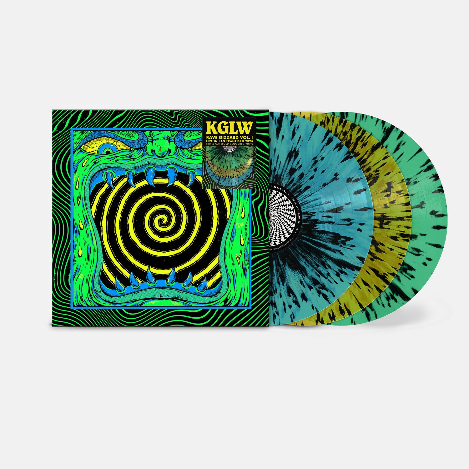 King Gizzard & the Lizard Wizard - Rave Gizzard - Live In San Francisco '24 3xLP (Splatter Vinyl)