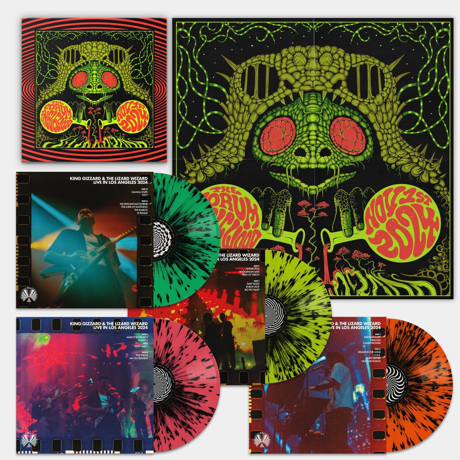 King Gizzard & the Lizard Wizard - King Gizzard - Live in Los Angeles '24 4xLP (Splatter Vinyl)