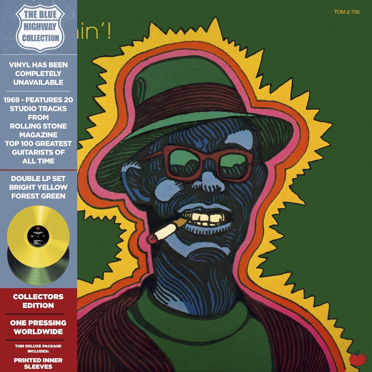 Lightnin Hopkins - Lightnin'! - Yellow/Green 2xLP (Yellow Vinyl)