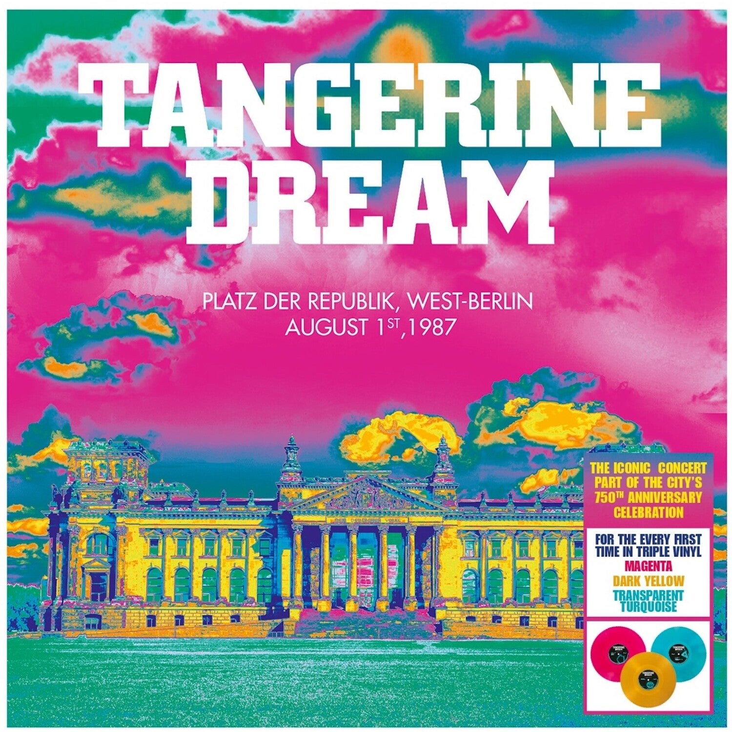 Tangerine Dream - Platz Der Republik, West-Berlin August 1st 3xLP (Magenta Vinyl)