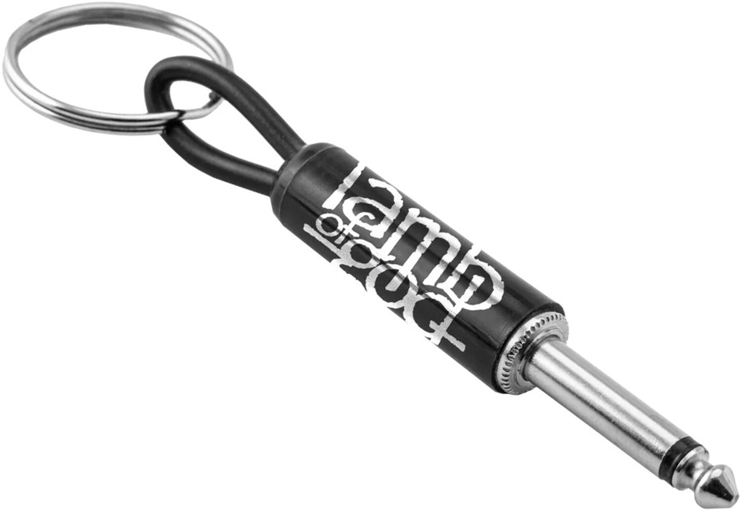 Pluginz - Lamb of God - Guitar Plug Keychain - White Logo