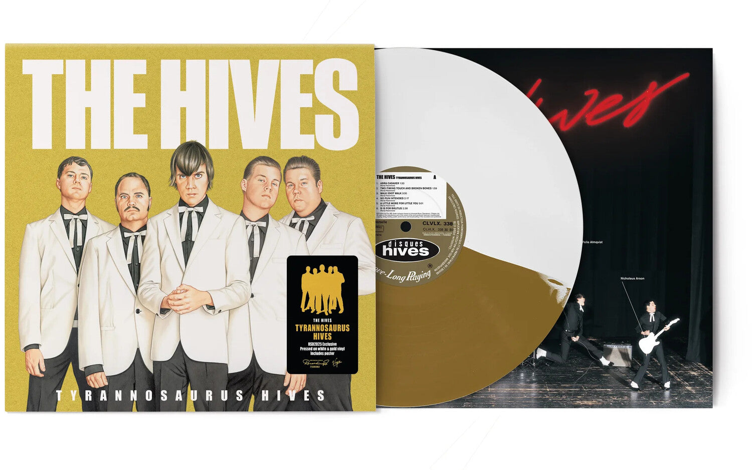 Hives - Tyrannosaurus Hives - Limited White & Gold Colored Vinyl (White Vinyl)