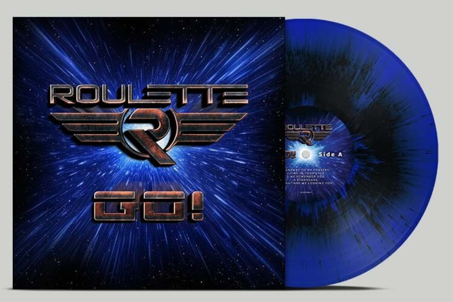 Roulette - Go! - Blue/Black Splatter (Splatter Vinyl)
