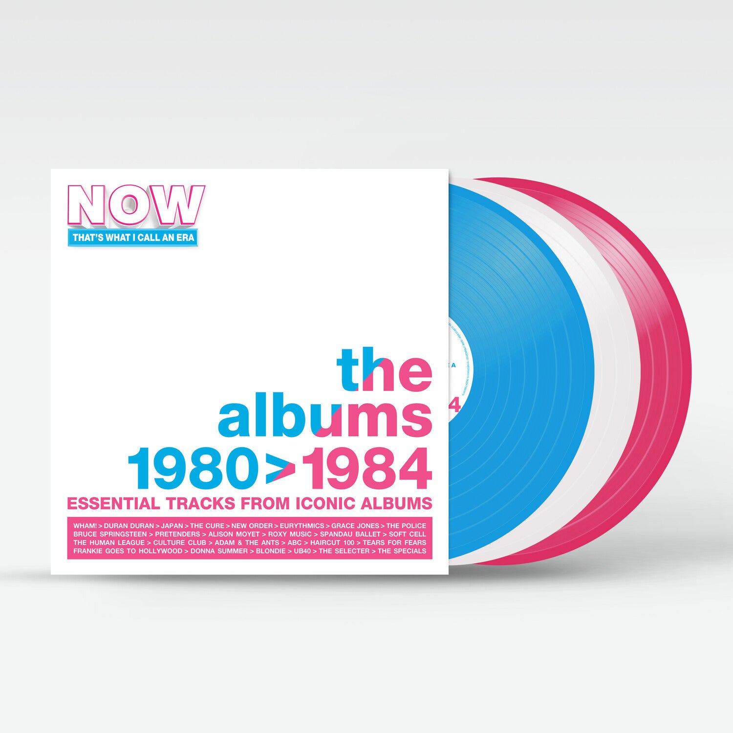 Now That's What I Call an Era: Albums 1980-1984 - Now That's What I Call An Era: The Albums 1980-1984 / Various - White, Pink & Blue Colored Vinyl 3xLP (White Vinyl)