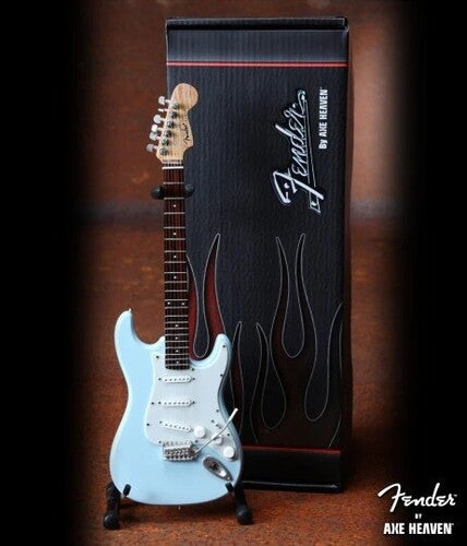 Axe Hvn Fs007 Fender Strat Sonic Blue Mini Gtr - Axe Hvn Fs007 Fender Strat Sonic Blue Mini Gtr
