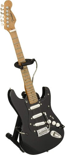 AXE HVN FS009 FENDER STRAT BLK W/ BLK PK GRD GTR - Axe Hvn Fs009 Fender Strat Blk W/ Blk Pk Grd Gtr