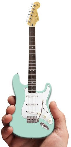 Axe Hvn Fs019 Fender Strat Surf Green Mini Gtr - Axe Hvn Fs019 Fender Strat Surf Green Mini Gtr