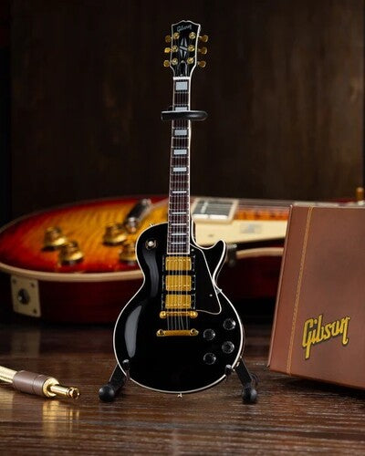 Axe Hvn Gg123ah Gibson Les Paul Custom Ebony Gtr - Axe Hvn Gg123ah Gibson Les Paul Custom Ebony Gtr