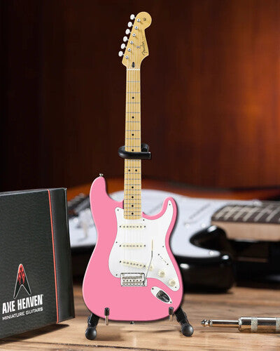 Axe Hvn Fs036 Fender Strat Pink Mini Guitar - Axe Hvn Fs036 Fender Strat Pink Mini Guitar