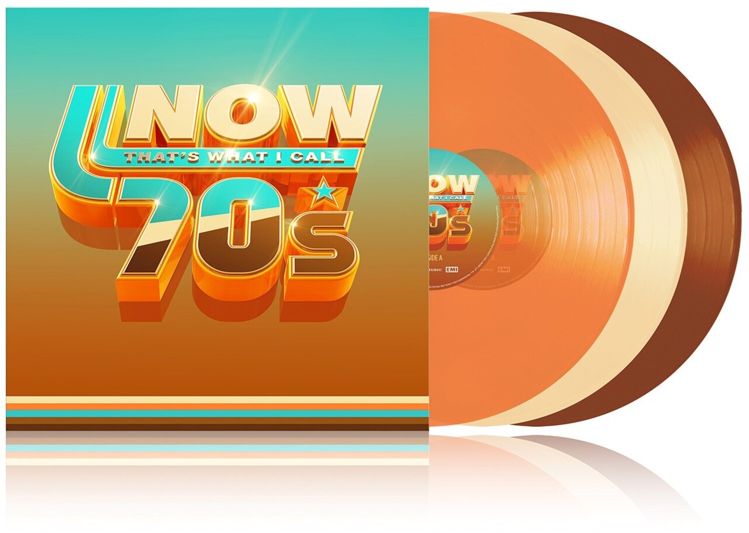 Various Artists - Now That's What I Call The 70's / Various - Orange, Beige & Brown Colored Vinyl 3xLP (Orange Vinyl)