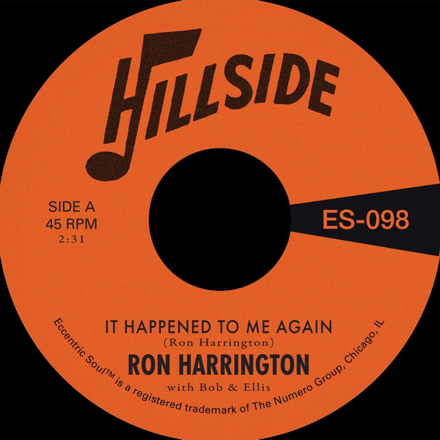 Ron Harrington - It Happened to Me Again B/W Because You're Mine (White Vinyl)