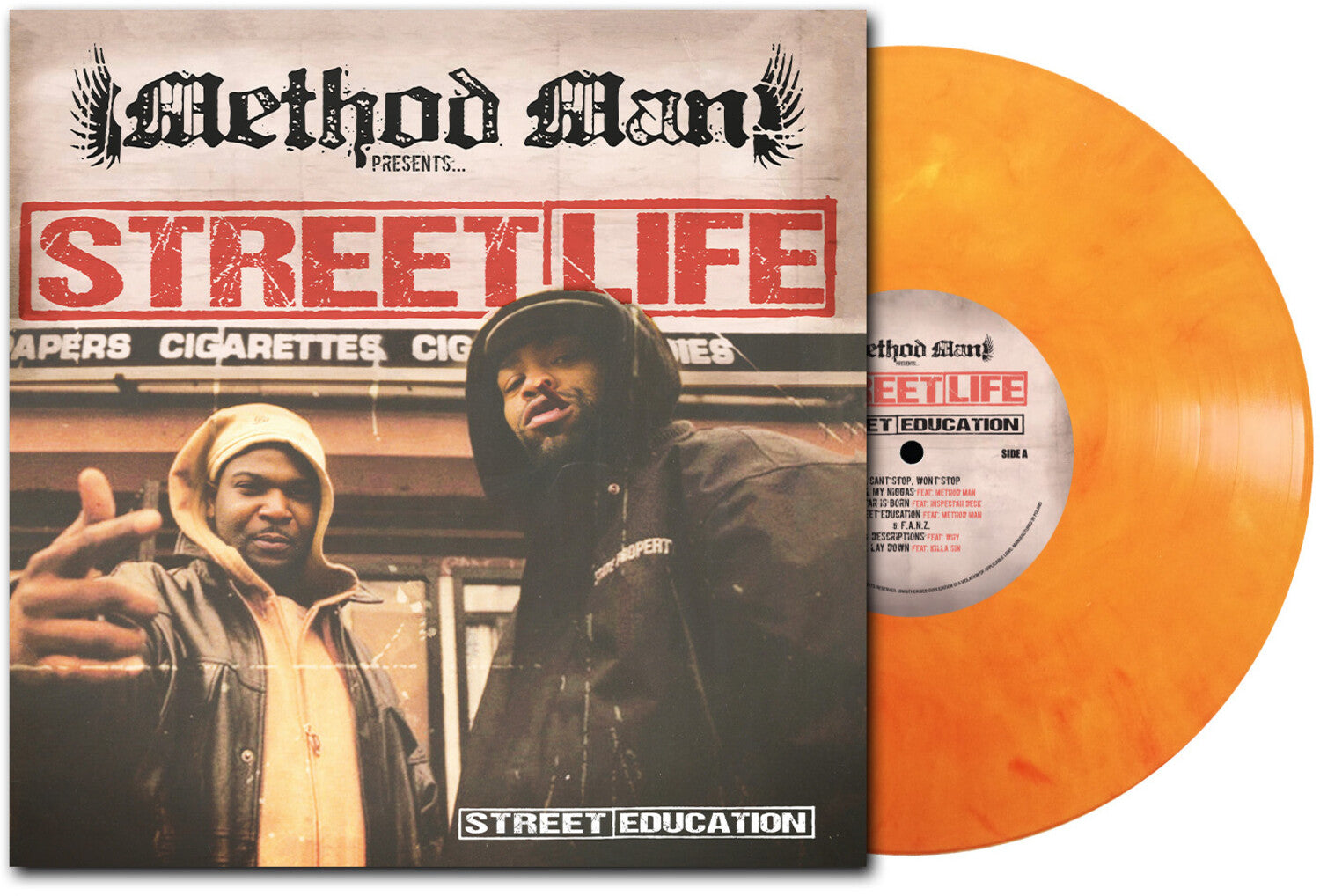 Method Man Presents Streetlife - Street Education 20th Anniversary Edition - Limited Deluxe Edition Orange Marble Vinyl (Orange Vinyl)